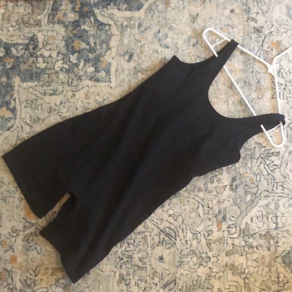 girlfriend collective Pants - Girlfriend Collective black bodysuit with shorts NWT